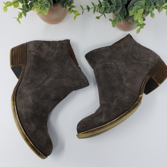 Lucky Brand Dark Brown Booties Size 6 - Picture 6 of 8
